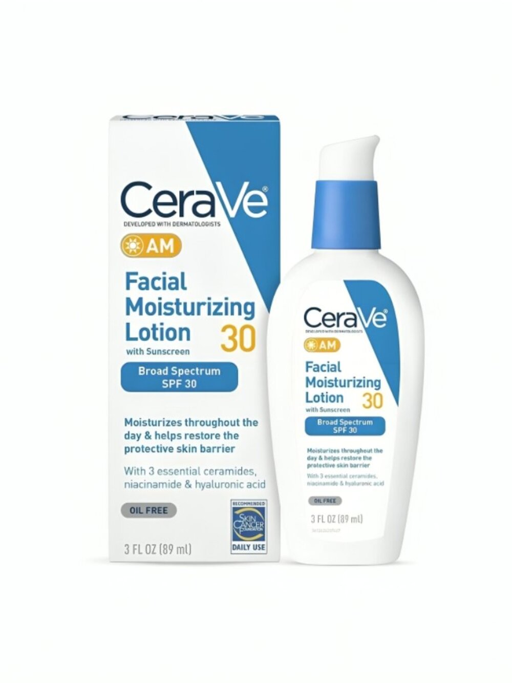CeraVe Daily Facial Moisturizing Lotion AM SPF 30 3oz New